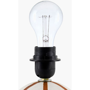   Modern European furniture - Lined Round Ceramic Table Lamp - www.oroa.com | Oroa.com