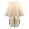 Modern European furniture - Lined Round Ceramic Table Lamp - www.oroa.com
