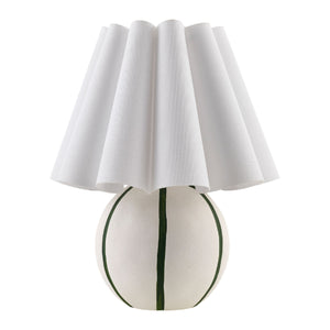   Modern European furniture - Lined Round Ceramic Table Lamp - www.oroa.com | Oroa.com