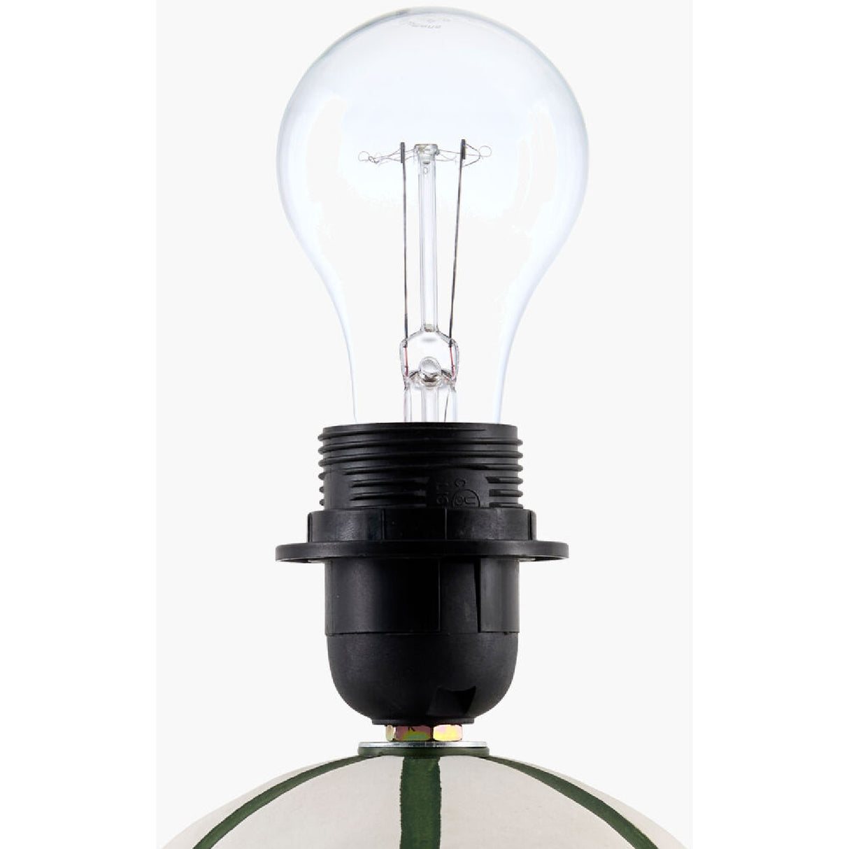   Modern European furniture - Lined Round Ceramic Table Lamp - www.oroa.com | Oroa.com