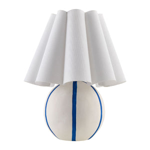   Modern European furniture - Lined Round Ceramic Table Lamp - www.oroa.com | Oroa.com