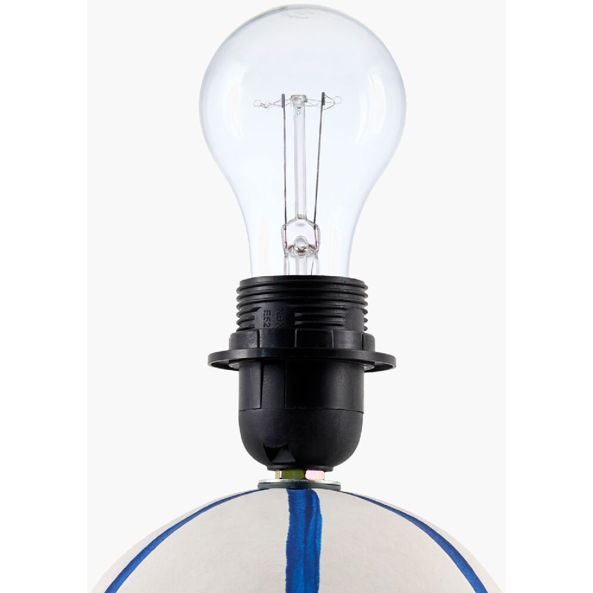   Modern European furniture - Lined Round Ceramic Table Lamp - www.oroa.com | Oroa.com
