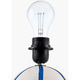 Modern European furniture - Lined Round Ceramic Table Lamp - www.oroa.com