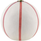 Modern European furniture - Round Lined Ceramic Table Lamp - www.oroa.com