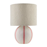 Modern European furniture - Round Lined Ceramic Table Lamp - www.oroa.com