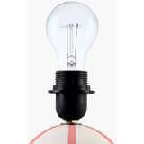 Modern European furniture - Round Lined Ceramic Table Lamp - www.oroa.com