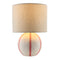 Modern European furniture - Round Lined Ceramic Table Lamp - www.oroa.com