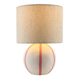 Modern European furniture - Round Lined Ceramic Table Lamp - www.oroa.com