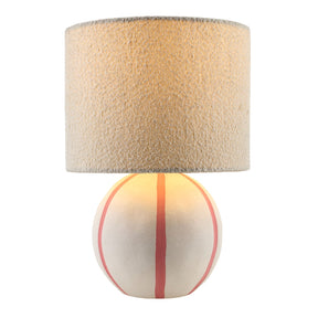 Modern European furniture - Round Lined Ceramic Table Lamp - www.oroa.com