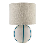 Modern European furniture - Round Lined Ceramic Table Lamp - www.oroa.com