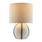 Modern European furniture - Round Lined Ceramic Table Lamp - www.oroa.com