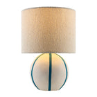 Modern European furniture - Round Lined Ceramic Table Lamp - www.oroa.com