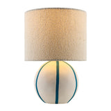 Modern European furniture - Round Lined Ceramic Table Lamp - www.oroa.com