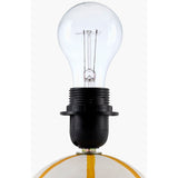 Modern European furniture - Round Lined Ceramic Table Lamp - www.oroa.com