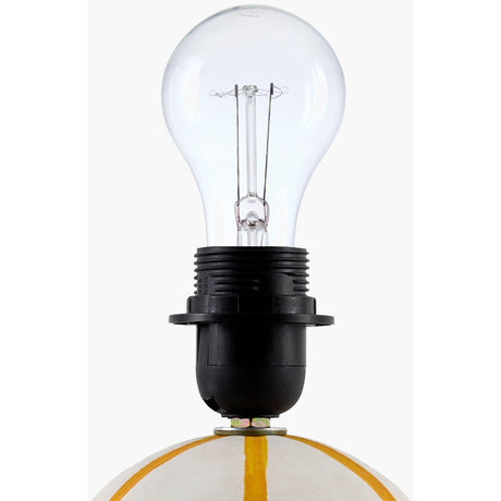 Modern European furniture - Round Lined Ceramic Table Lamp - www.oroa.com