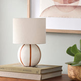 Modern European furniture - Round Lined Ceramic Table Lamp - www.oroa.com