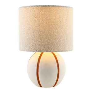   Modern European furniture - Round Lined Ceramic Table Lamp - www.oroa.com | Oroa.com