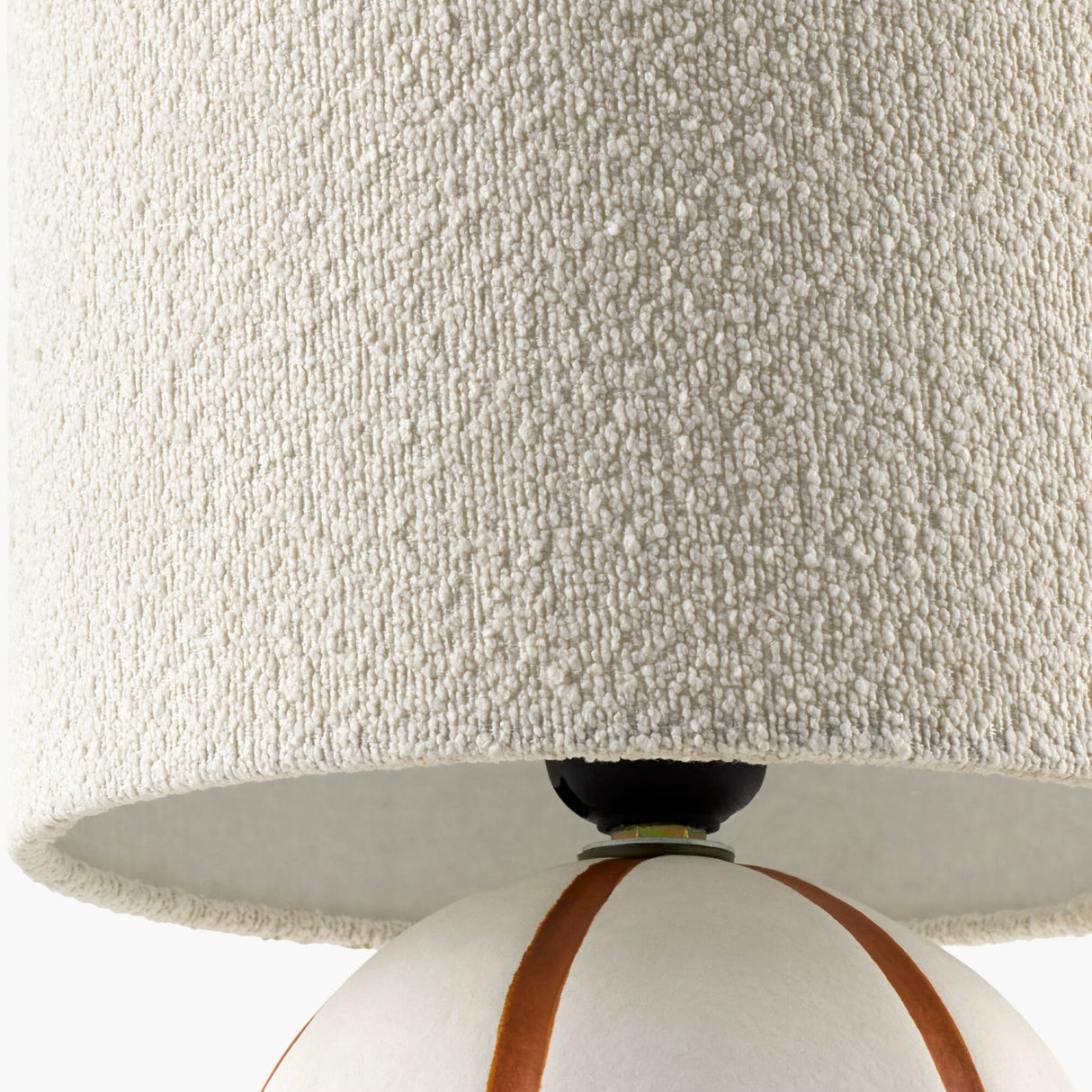   Modern European furniture - Round Lined Ceramic Table Lamp - www.oroa.com | Oroa.com