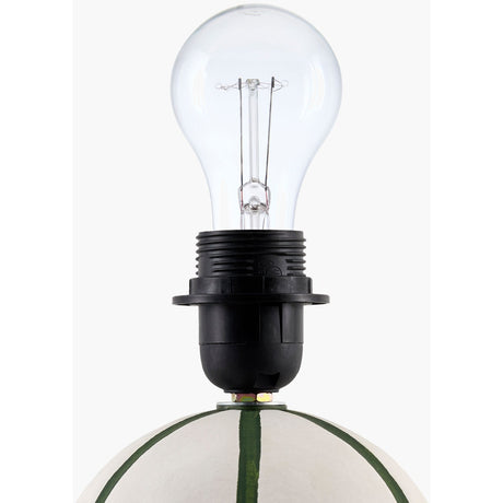 Modern European furniture - Round Lined Ceramic Table Lamp - www.oroa.com
