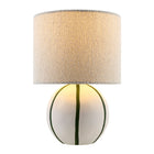 Modern European furniture - Round Lined Ceramic Table Lamp - www.oroa.com