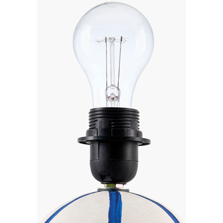Modern European furniture - Round Lined Ceramic Table Lamp - www.oroa.com