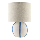 Modern European furniture - Round Lined Ceramic Table Lamp - www.oroa.com