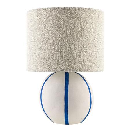 Modern European furniture - Round Lined Ceramic Table Lamp - www.oroa.com