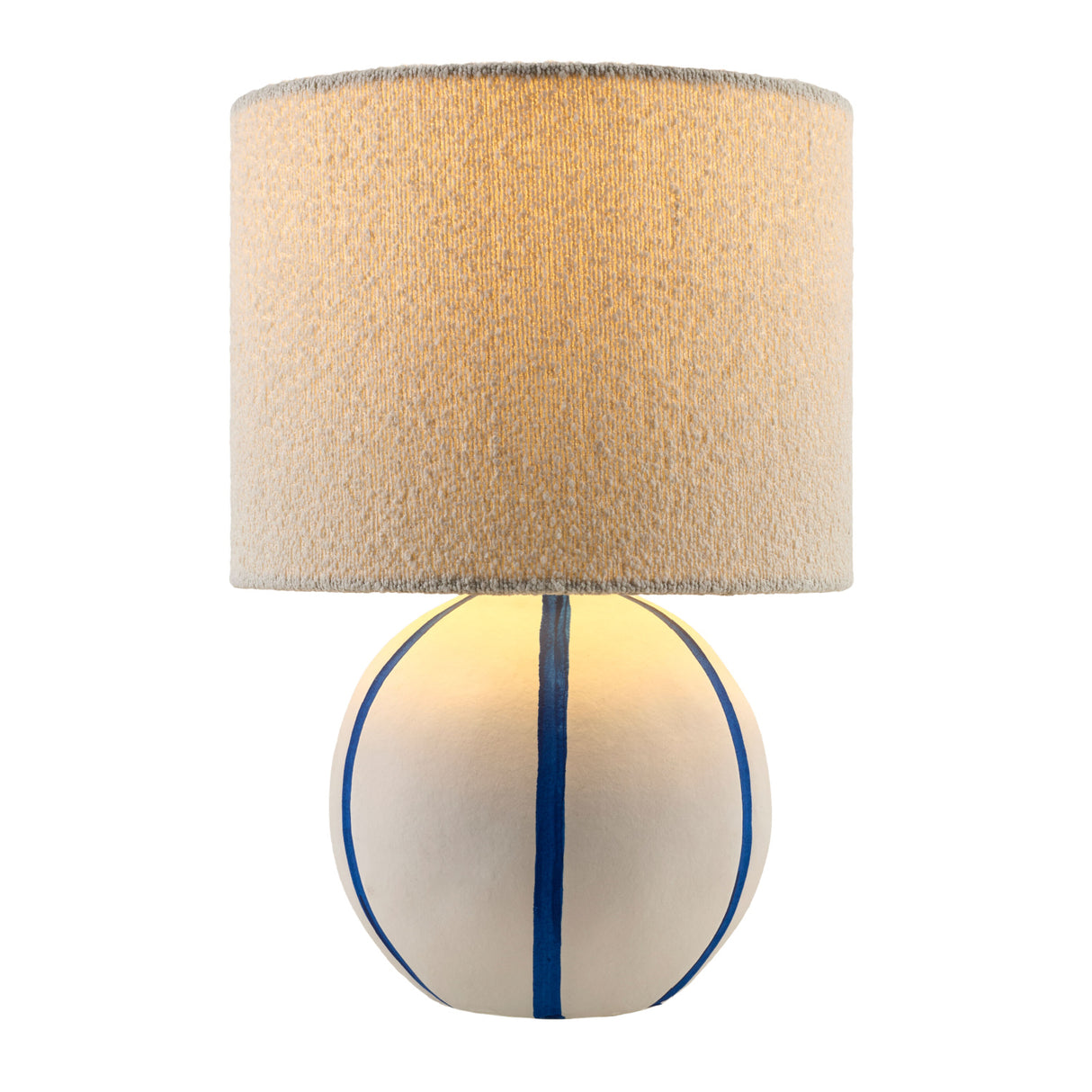   Modern European furniture - Round Lined Ceramic Table Lamp - www.oroa.com | Oroa.com