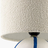 Modern European furniture - Round Lined Ceramic Table Lamp - www.oroa.com