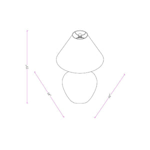   Empire Linen Shade Table Lamp | Oroa.com