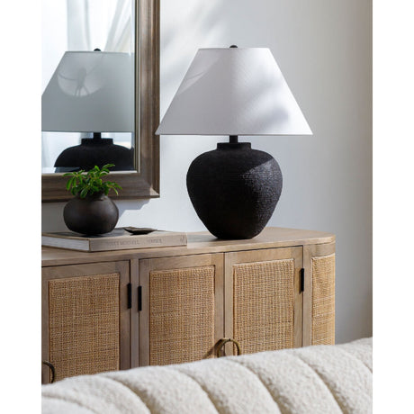 Modern European furniture - Empire Linen Shade Table Lamp - www.oroa.com
