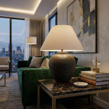 Modern European furniture - Empire Linen Shade Table Lamp - www.oroa.com