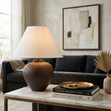 Modern European furniture - Empire Linen Shade Table Lamp - www.oroa.com