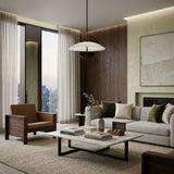 Modern European furniture - White Glass Semi-Dome Pendant Lamp - www.oroa.com