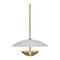 Modern European furniture - White Glass Semi-Dome Pendant Lamp - www.oroa.com