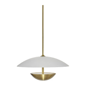 Modern European furniture - White Glass Semi-Dome Pendant Lamp - www.oroa.com