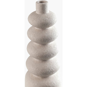   Modern European furniture - White Ceramic Layered Vase - www.oroa.com | Oroa.com