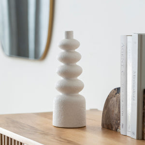   Modern European furniture - White Ceramic Layered Vase - www.oroa.com | Oroa.com