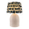 Modern European furniture - Blue Patterned Fabric Table Lamp - www.oroa.com