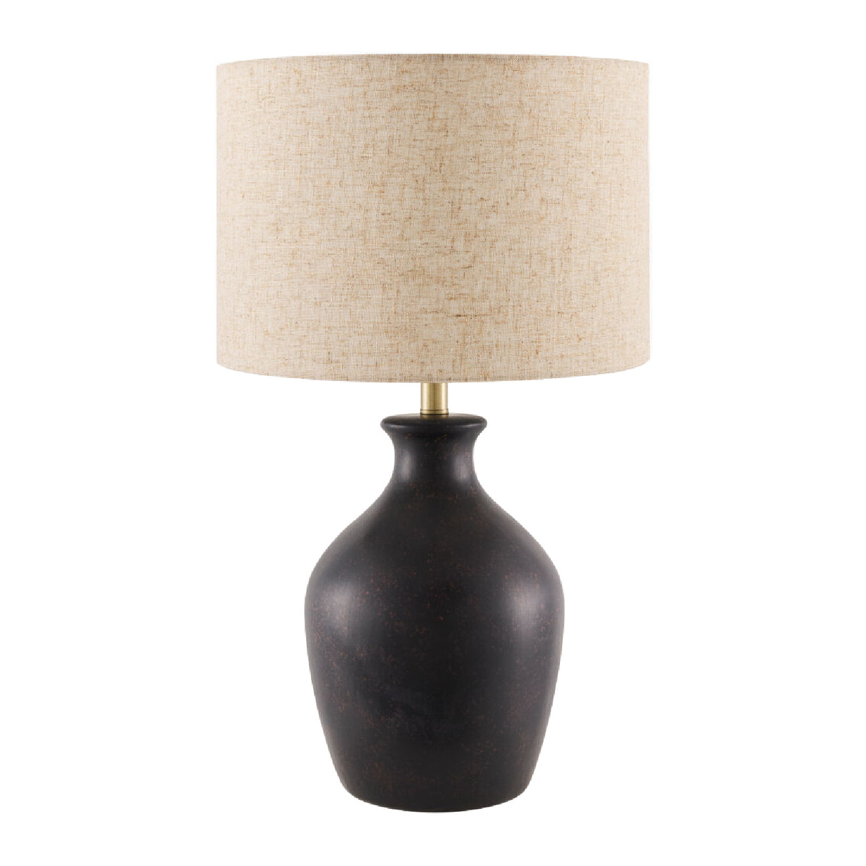   Linen Drum Shade Table Lamp | Oroa.com