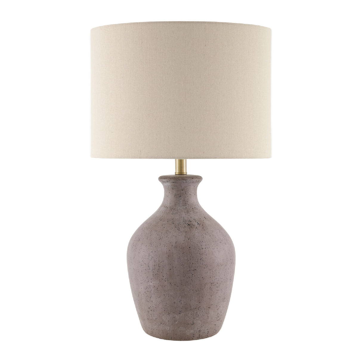   Linen Drum Shade Table Lamp | Oroa.com