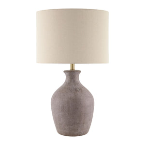   Linen Drum Shade Table Lamp | Oroa.com