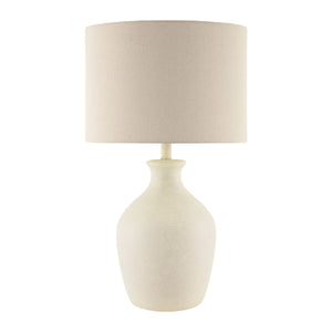   Linen Drum Shade Table Lamp | Oroa.com