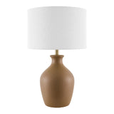 Modern European furniture - Linen Drum Shade Table Lamp - www.oroa.com