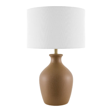 Modern European furniture - Linen Drum Shade Table Lamp - www.oroa.com