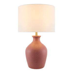   Linen Drum Shade Table Lamp | Oroa.com