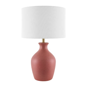   Linen Drum Shade Table Lamp | Oroa.com