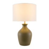 Modern European furniture - Linen Drum Shade Table Lamp - www.oroa.com