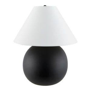  Modern European furniture - Black Round Ceramic Table Lamp - www.oroa.com | Oroa.com