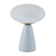 Modern European furniture - Oval White Glass Table Lamp - www.oroa.com